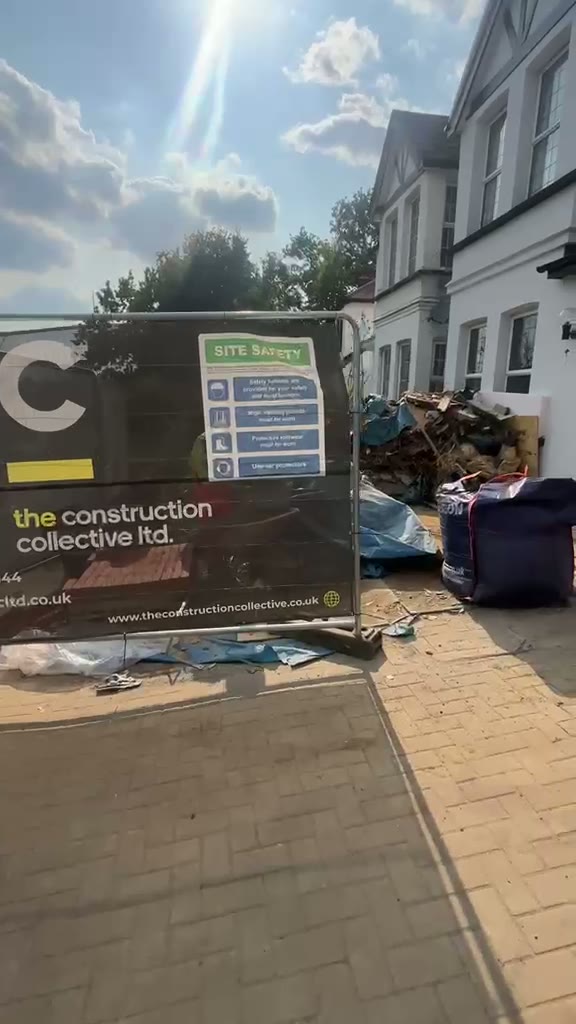 Ground floor rear house extension structural steel and superstructure build in Barnet EN4
